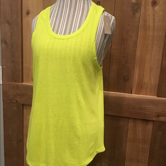 J. Crew Sleeveless Tank Top Size XS NWT Yellow - Picture 5 of 16